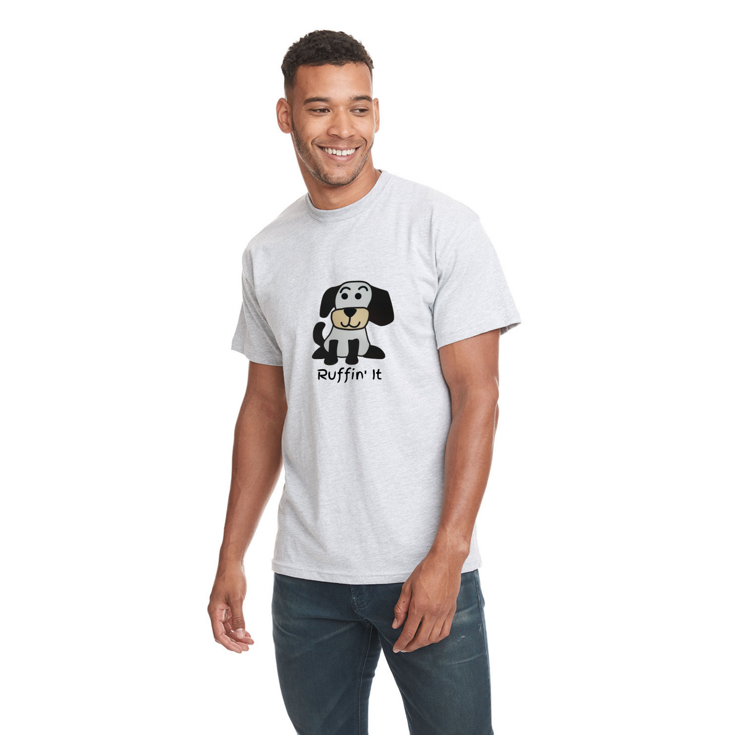 Happy Puppy Adult T-shirt