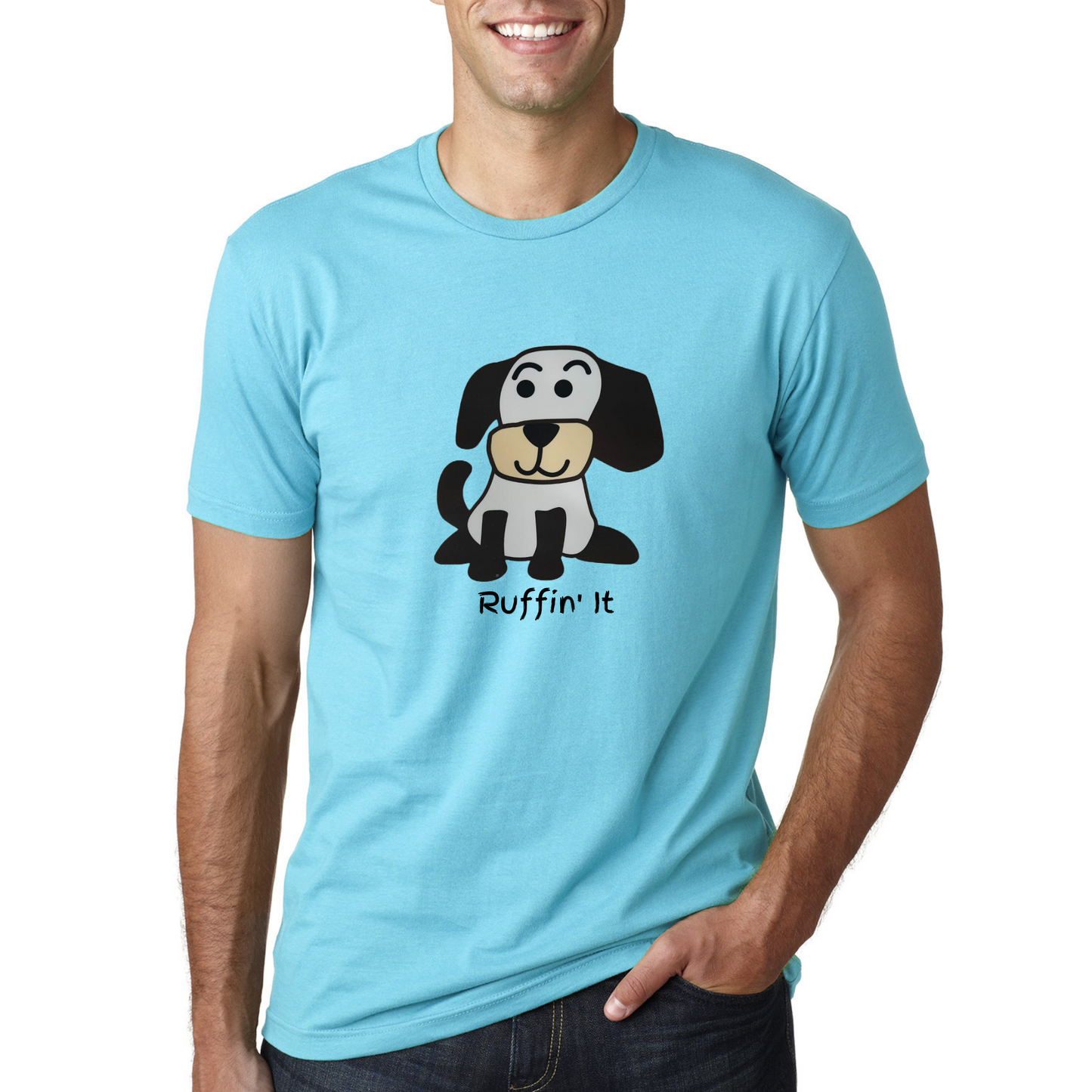 Happy Puppy Adult T-shirt