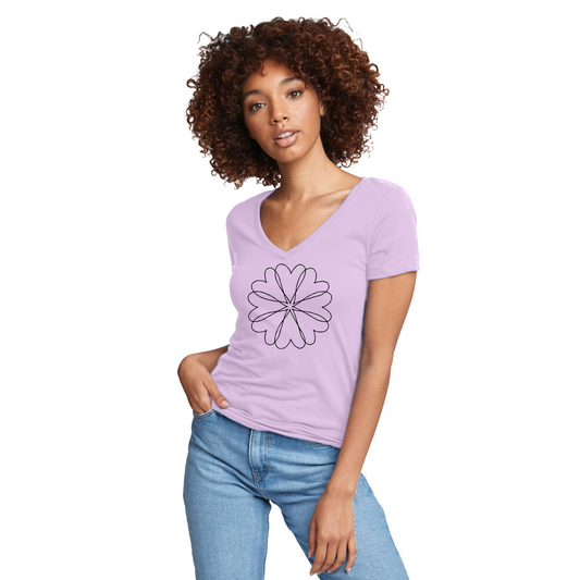 Ladies' Heart Wreath V-neck