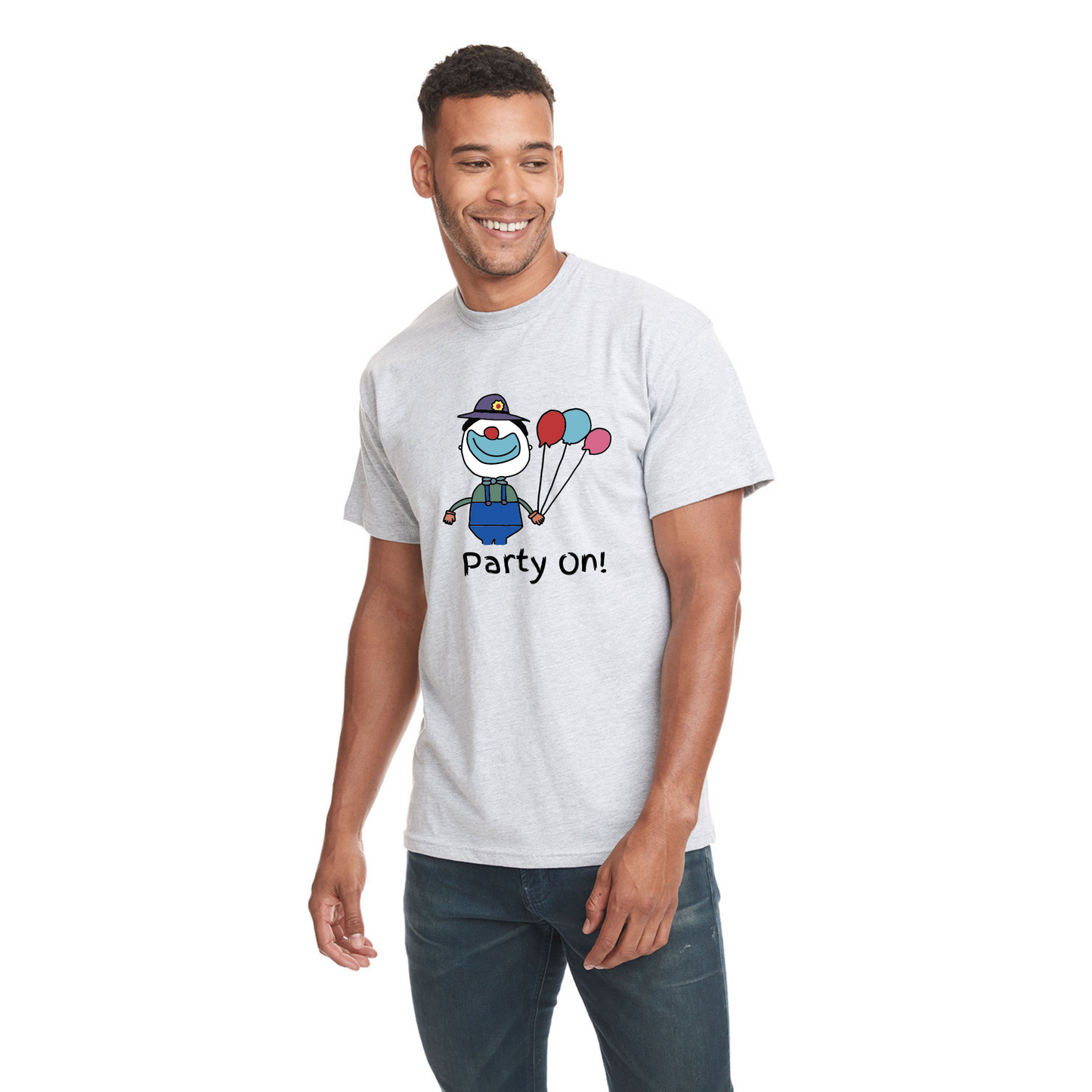 Birthday Clown Adult T-shirt