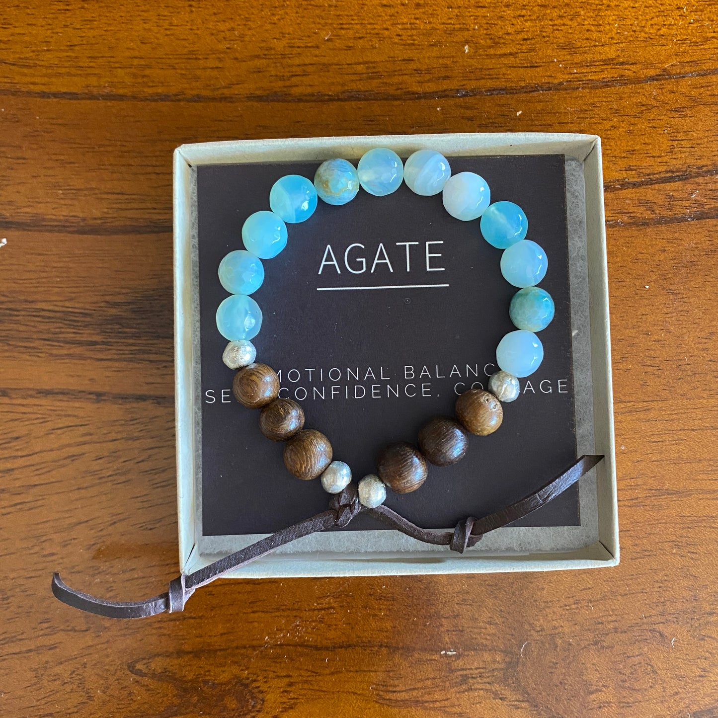 Agate Beaded Bracelet