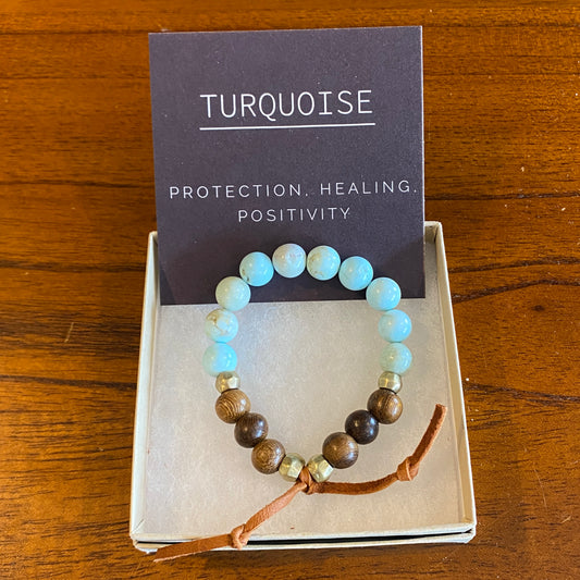 Turquoise Bead Bracelet 