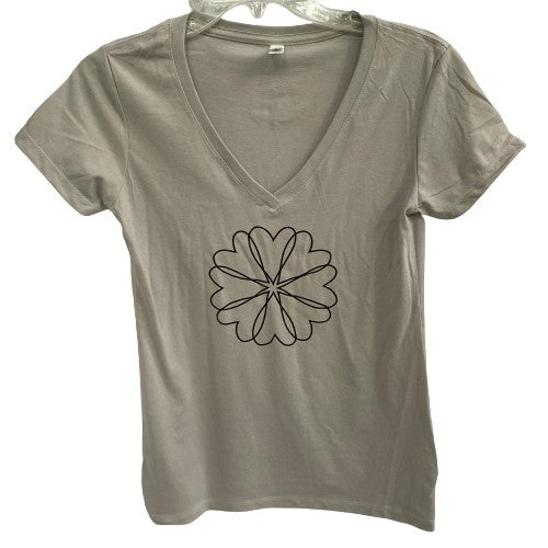 NEW! Ladies' Heart Wreath V-neck