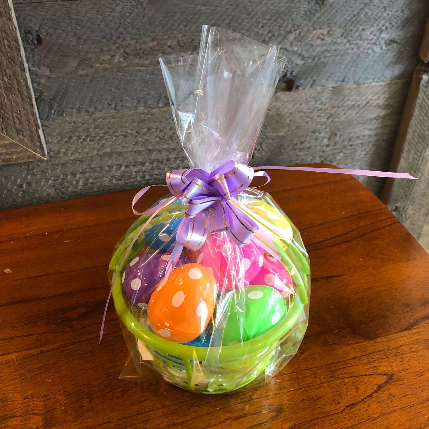 Easter Basket with Filled Easter Eggs