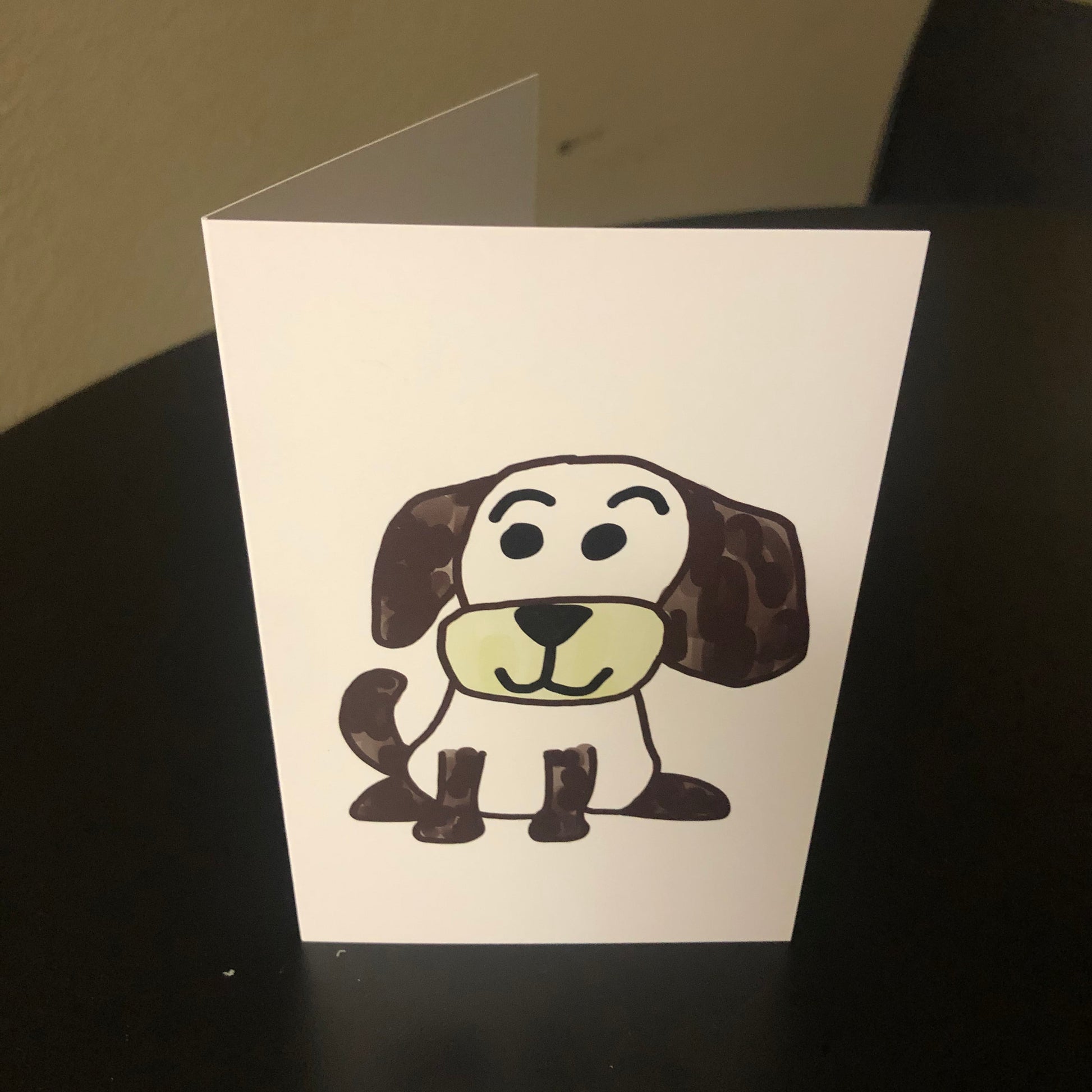 Happy Puppy notecard