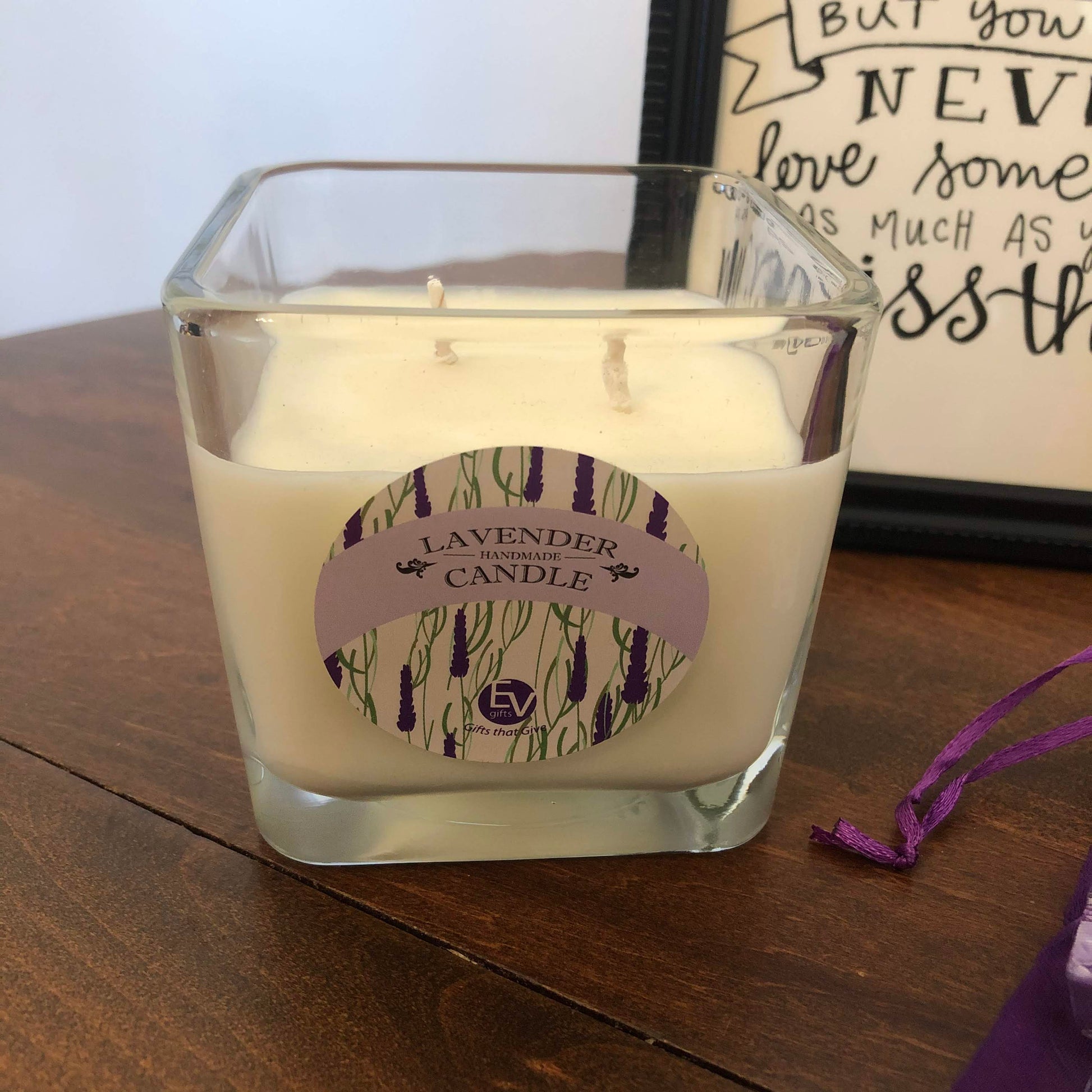 Lavender Double Wick Candle
