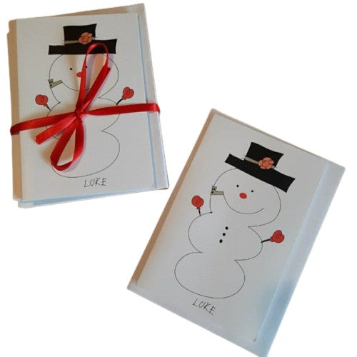 Jolly Snowman Greeting Cards