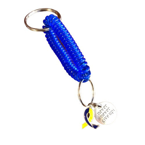 Key ring down syndrome charm